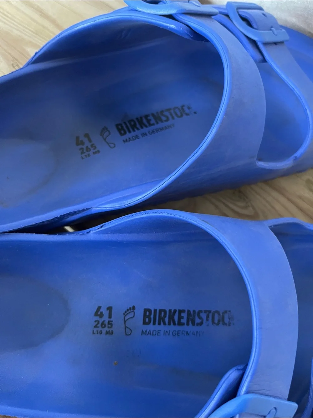 Birkenstock Kids Royal Blue Two-Buckle Slides